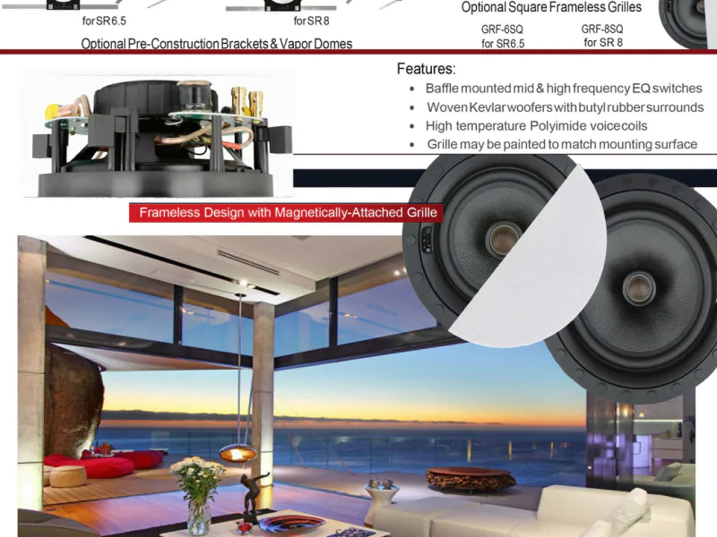 Gershman Acoustics SR8 In-Wall Speaker