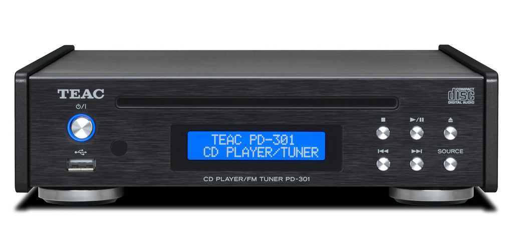 TEAC PD-301-X CD播放器和FM收音機（黑色）