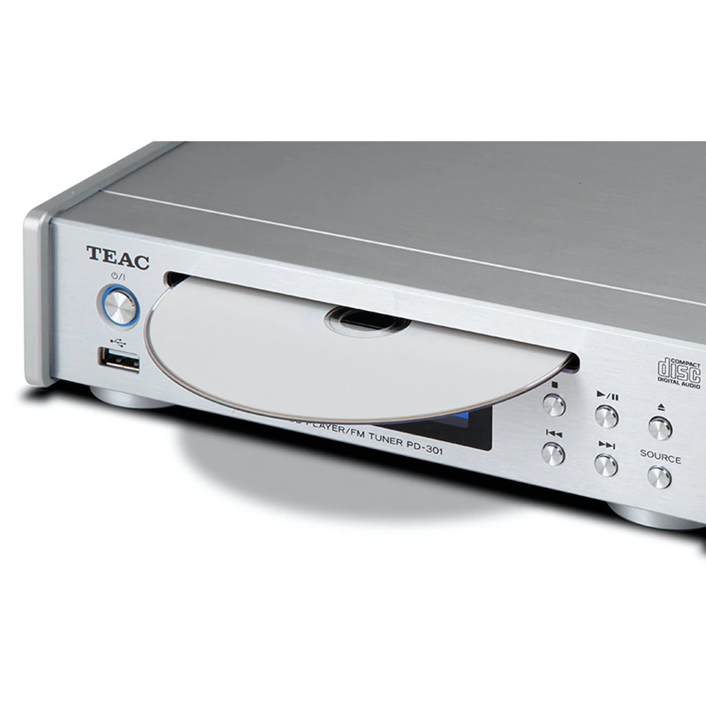 TEAC PD-301-X CD播放機和FM收音機 白色