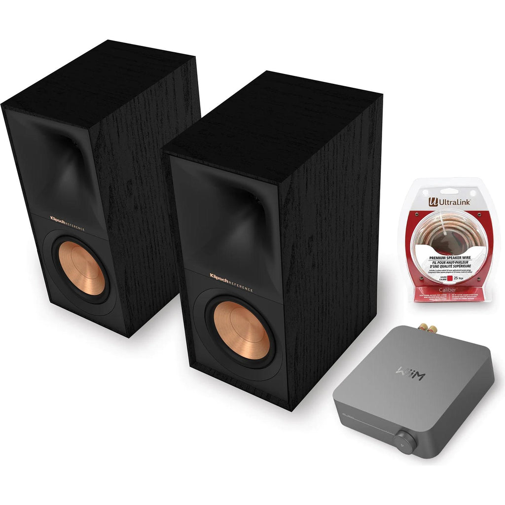 Klipsch R-60M Speakers, WiiM Amp & Ultralink Wire
