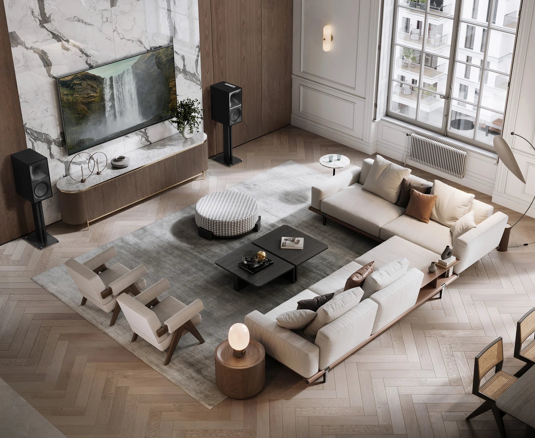 Klipsch The Nines Powered Speaker (Pair) WALNUT