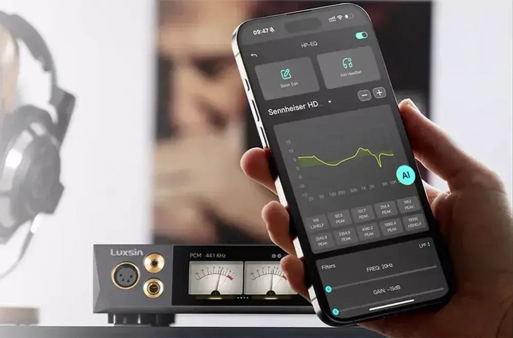 Luxsin X8 Intelligent Desktop DAC & Headphone Amplifier with AI PEQ