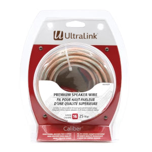 Ultralink Speaker Wire 16AWG Pre-Terminated - 7.6m/25ft